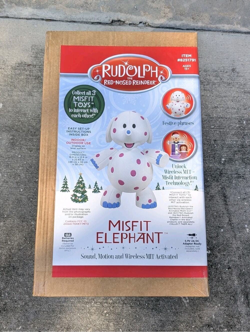 2ft Misfit Elephant Rudolph the Red Nosed Reindeer Christmas Animatronic IN HAND